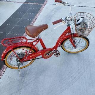 16インチ　子供用自転車　補助輪、スタンド付