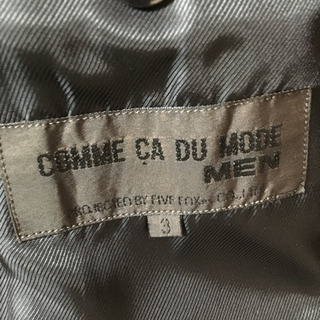 【期間限定値引！】ロングコート 黒 COMME CA DU MODE MEN の画像