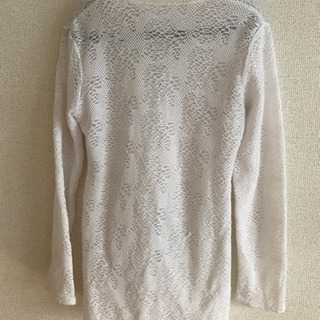 カーディガン　ホワイト　Mの画像
