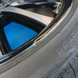 値下げ最終 235/35R19  8J-45  ブラックフリート 4本 ホイール の画像