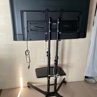 ご相談中。maxzen 50型 液晶テレビ テレビスタンド Apple TV付き