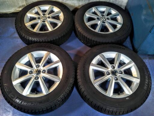 冬【~90％富山】VW アップ UP！【VW純正】ワーゲン UP アップ！ 165/70R14 冬 ミシュラン 2018年 ワーゲン純正 PCD100