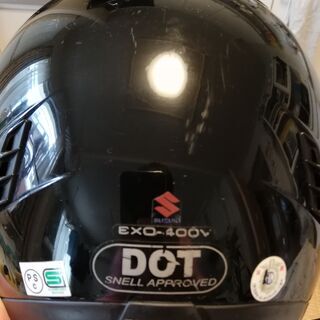 【中古】バイク用フルフェイスヘルメット　黒　の画像