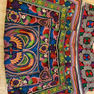 アジアン刺繍ショルダーバッグの画像