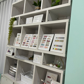 お洒落な棚　ラック　ホワイトウッドの画像