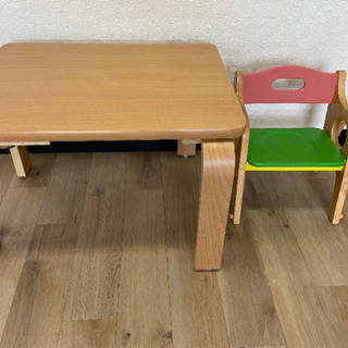 【定価1.2万円・美品】子供1〜2歳用　テーブルイス　セット