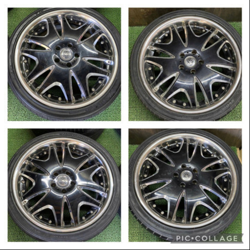 No.333 クラブリネア 19×8J +40 5H -114.3 日本製 245/35ZR19 4本セット 日本製 プリウスα等に