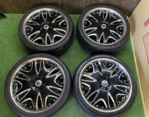 No.333 クラブリネア 19×8J +40 5H -114.3 日本製 245/35ZR19 4本セット 日本製 プリウスα等に