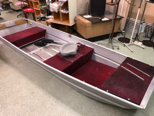 アルミボート　Landau 1244 F  値下げ交渉可　パドル、回転椅子付き　【ジョンボート　バスボート　ミニボート　2馬力ボート】