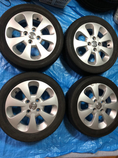 ご成約！　スズキ車　14インチ　純正アルミホイール　タイヤセット！