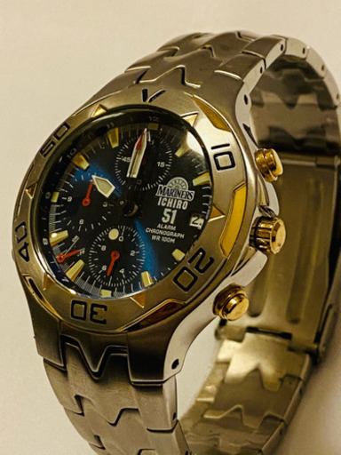 CITIZEN イチローモデル クロノグラフ マリナーズ 限定2004本 美品 不動