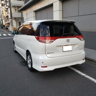 エスティマ2.4　アエラスGエディション　H19　車検4/7　走行89000ｋ　純正ＨＤＤナビ&社外11.6インチフリップダウンモニター　カラーバックカメラ　両側パワースライドドア　7人乗　社外16ＡＷの画像
