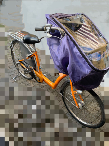 大幅値下げ❗️★非電動自転車ブリヂストンAngelino+前レインカバー