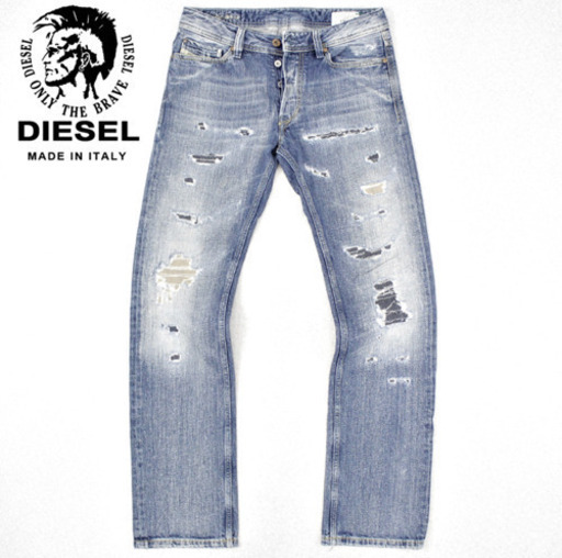 ヴィンテージ加工 ストレート デニムパンツ W29