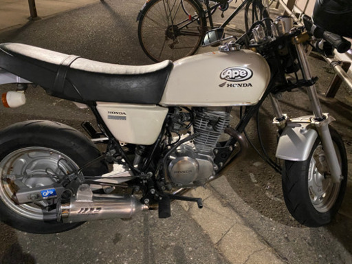 【商談中】中型交換○ エイプ100 実働　キック1発　自賠責あり