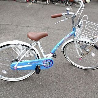 子供用自転車☆ 24インチ marukin カゴ/カギ付き ジュ...
