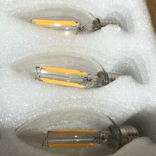 【11個セット】新品 未使用 エジソン電球 LED燭台電球 シャンデリア電球 2700K 調光不可の画像
