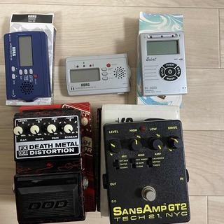 【決まりました】ギターのチューナー、エフェクター等セット