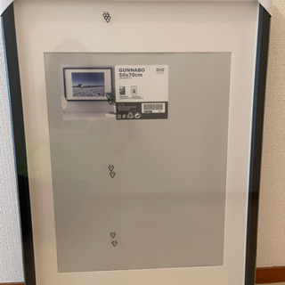 新品未開封　IKEA 50×70額縁　5枚　1枚でも可　ブラック...