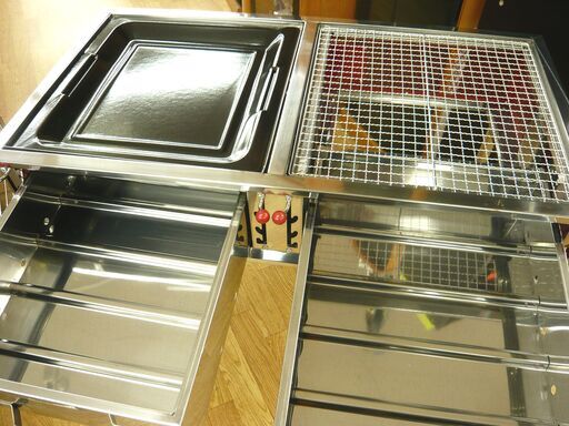 保管品！Coleman クールスパイダープロ LX レッド バーベキューグリル 焼き網高さ調節可能 幅80㎝ 2面 コールマン　西岡店