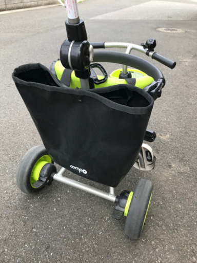 送料込み　アイデス　折りたたみコンポタウン　三輪車　グリーン