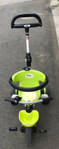 送料込み　アイデス　折りたたみコンポタウン　三輪車　グリーン