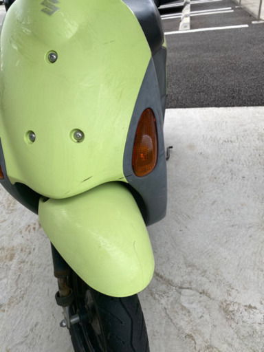 原付　スズキ　黄色