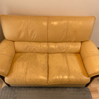 0円　中古2人掛けソファの画像