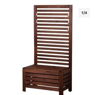 【廃盤】IKEA ÄPPLARÖ エップラロー ベンチ 背もたれ付き 屋外用 IKEA ÄPPLARÖ エップラロー