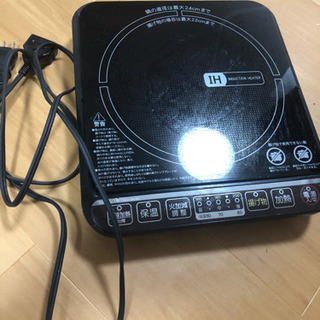 【売却済】山善　IHヒーター　中古　2017年製