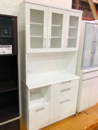 【愛品館市原店】ニトリ3枚扉キッチンボード ダリア 【管理IKB007032-104】