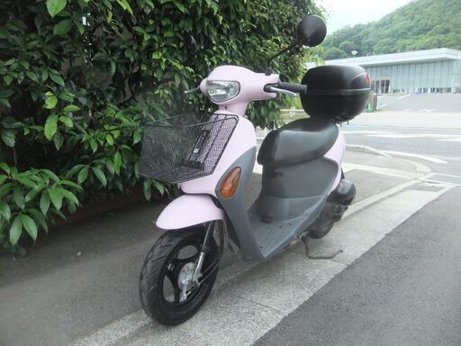 スズキ　レッツ4　中古実動美車　バッテリーフル充電済み　前後新品タイヤ交換済み　フロントカゴ＆リアBOX付き　ナンバー登録書類有