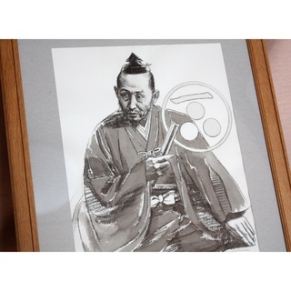 毛利元就 人物画 戦国武将 イラスト 手描き原画の画像