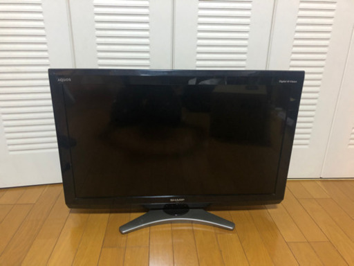 テレビ SHARP LC32E-7 2010年製 AQUOS リモコンなし 電源ケーブル＆アンテナケーブル2つつき(70cm＆80cm)