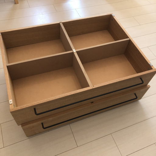 無印良品 ベッドフレーム下収納 小 オーク材 2個セット