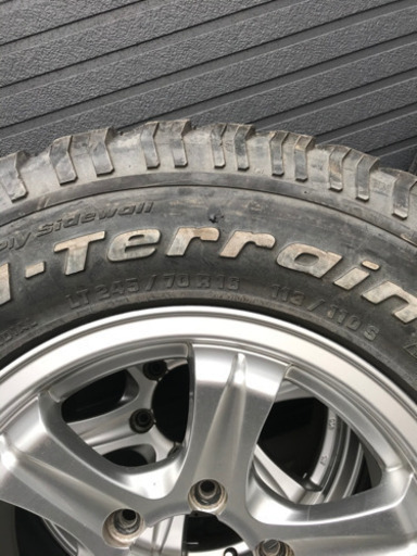 ◆中古SET◆WEDS KEELER ウェッズ キーラー 16×7j +26 BF Goodrich ALL-TERRAIN T/A KO 245/70R16 その他カスタムカー等