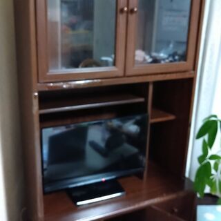 テレビ台付本棚