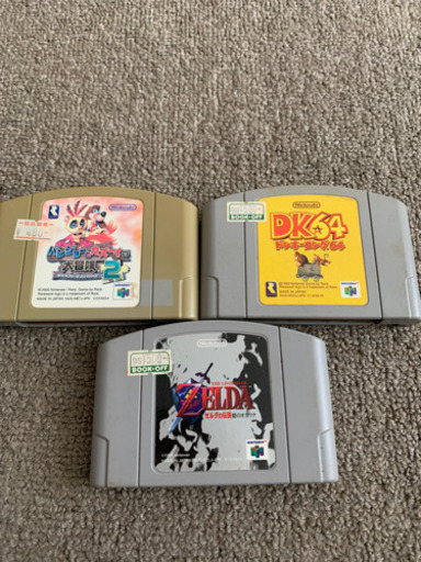 動作確認済 Nintendo64 ソフト3本付