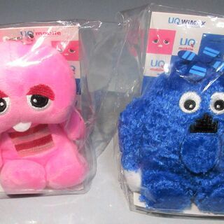 ☆UQ ピンクガチャ＆ブルームク マスコット ガチャピン ムック...