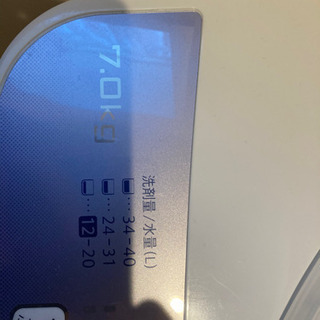 ２０１８年洗濯機7キロ美品の画像