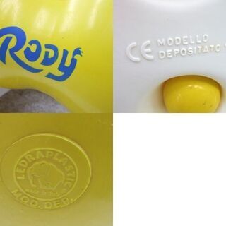 ロディ乗り物 乗用玩具 乗用ロディ  黄色 台座付き ジュニア Rody 子供用 ☆ 札幌市 北区 屯田の画像