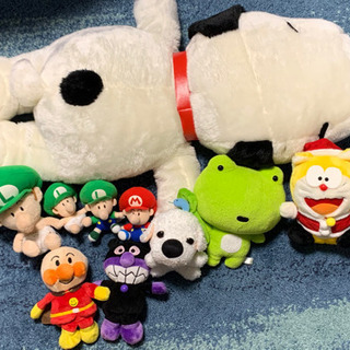 【交渉中】ぬいぐるみ貰ってください　スヌーピー、アンパンマン、マ...