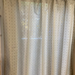 カーテン　100×200 レースカーテンと4枚セットの画像