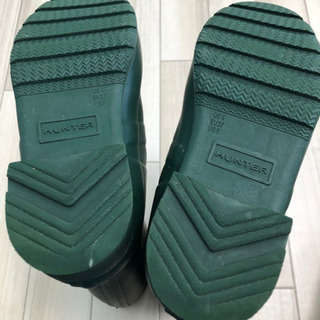 HUNTER レインブーツ グリーン UK4の画像