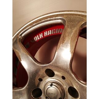 ★希少ホイール★ レイズ 鍛造 17x7J RAYS ヴォルクレーシング DAYTONA SPEED 軽量 鍛造 2ピース 4 - 114.3 OFF 29 1本のみ   ～横浜市旭区 ズーラシア近く～の画像