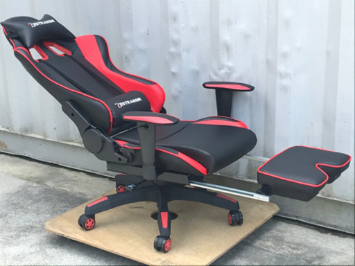 格安で！ゲーミングチェア◇ハイバック◇リクライニング◇オットマン付◇キャスター付ゼストランサー◇ZESTRANSIR