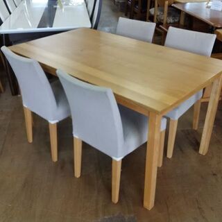 無印良品　ダイニング５点セット　天然木【愛品倶楽部柏店】