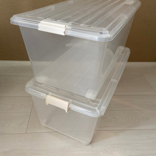 収納ケース2個　の画像