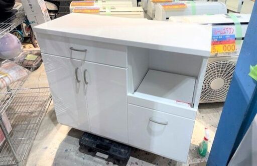 ニトリ　レンジボード　1000×400×820　ホワイト　コンセント付き　岐阜六条近辺　自社便配達可能