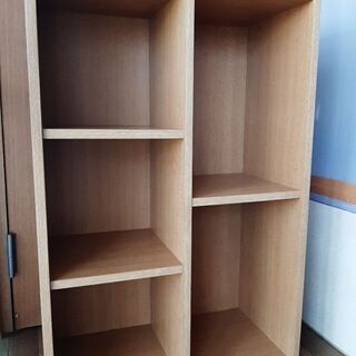 木目調カラーボックス